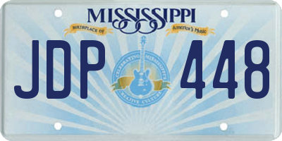 MS license plate JDP448
