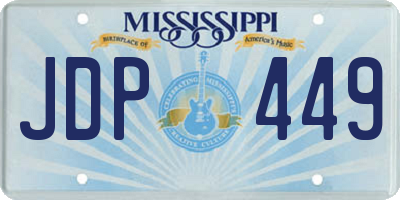 MS license plate JDP449