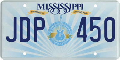 MS license plate JDP450