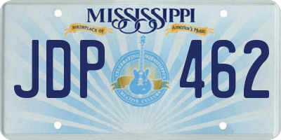 MS license plate JDP462