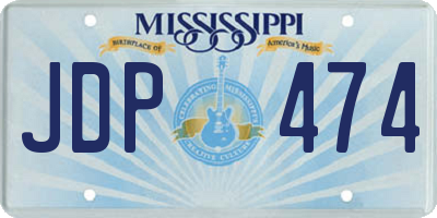 MS license plate JDP474