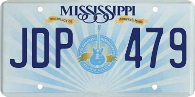 MS license plate JDP479