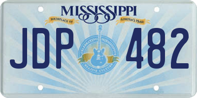 MS license plate JDP482