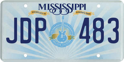 MS license plate JDP483