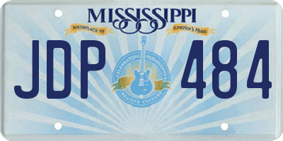 MS license plate JDP484