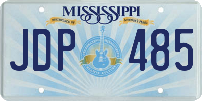 MS license plate JDP485