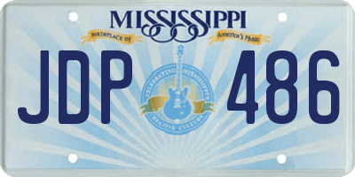 MS license plate JDP486