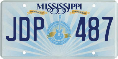 MS license plate JDP487