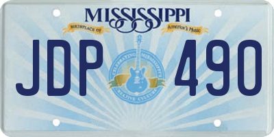 MS license plate JDP490