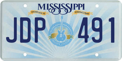 MS license plate JDP491