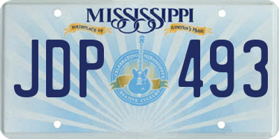 MS license plate JDP493