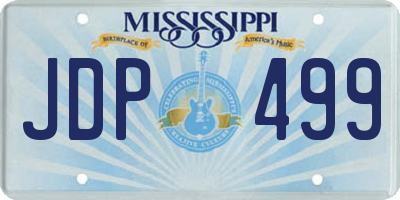 MS license plate JDP499