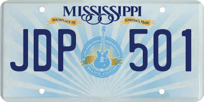 MS license plate JDP501