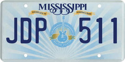 MS license plate JDP511