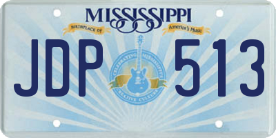 MS license plate JDP513