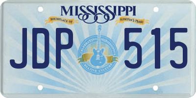 MS license plate JDP515