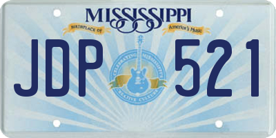 MS license plate JDP521