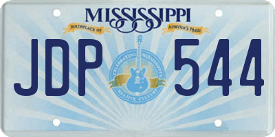 MS license plate JDP544