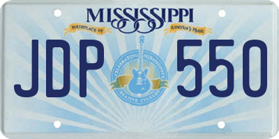 MS license plate JDP550
