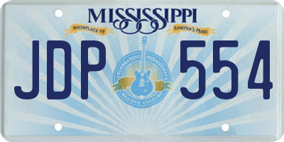 MS license plate JDP554
