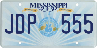 MS license plate JDP555