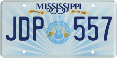 MS license plate JDP557