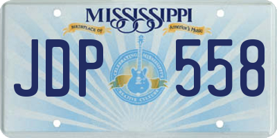 MS license plate JDP558