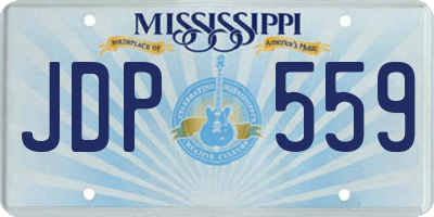 MS license plate JDP559