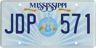 MS license plate JDP571