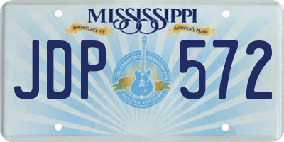 MS license plate JDP572
