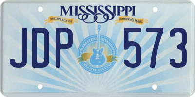 MS license plate JDP573