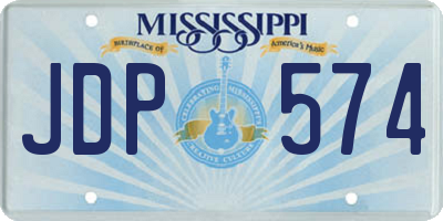 MS license plate JDP574