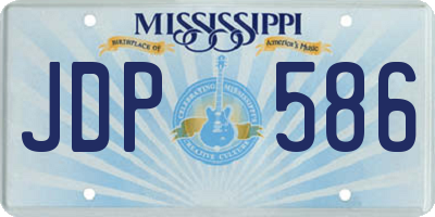 MS license plate JDP586