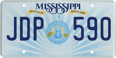 MS license plate JDP590