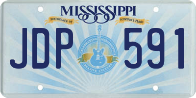 MS license plate JDP591