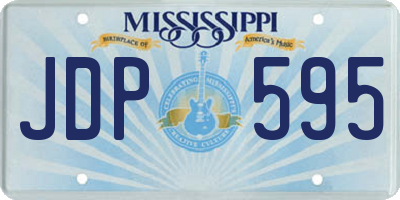 MS license plate JDP595