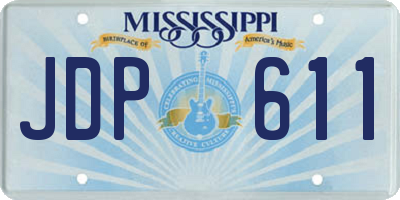 MS license plate JDP611