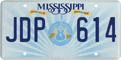 MS license plate JDP614