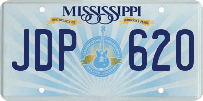 MS license plate JDP620