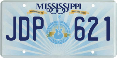 MS license plate JDP621