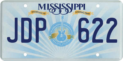 MS license plate JDP622