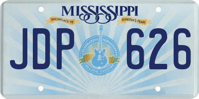 MS license plate JDP626