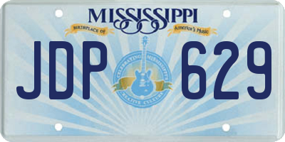 MS license plate JDP629