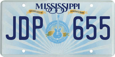 MS license plate JDP655