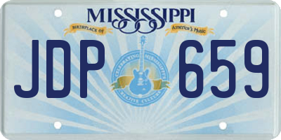 MS license plate JDP659