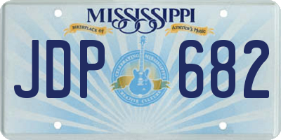 MS license plate JDP682