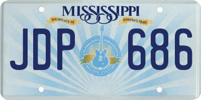 MS license plate JDP686