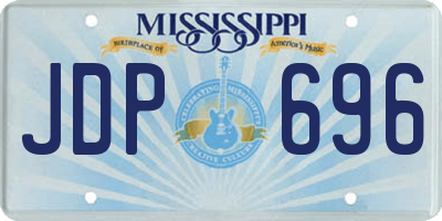 MS license plate JDP696