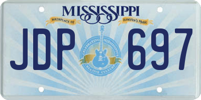 MS license plate JDP697