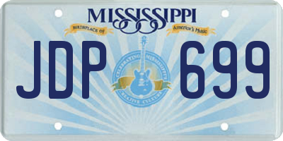 MS license plate JDP699